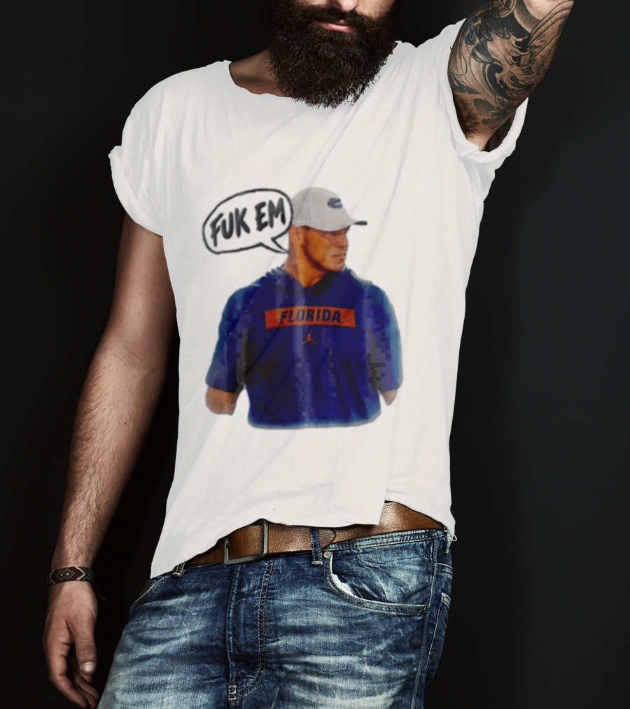 FLORIDA Coach Billy Napier Fuk Em Speech Bubble T-Shirt
