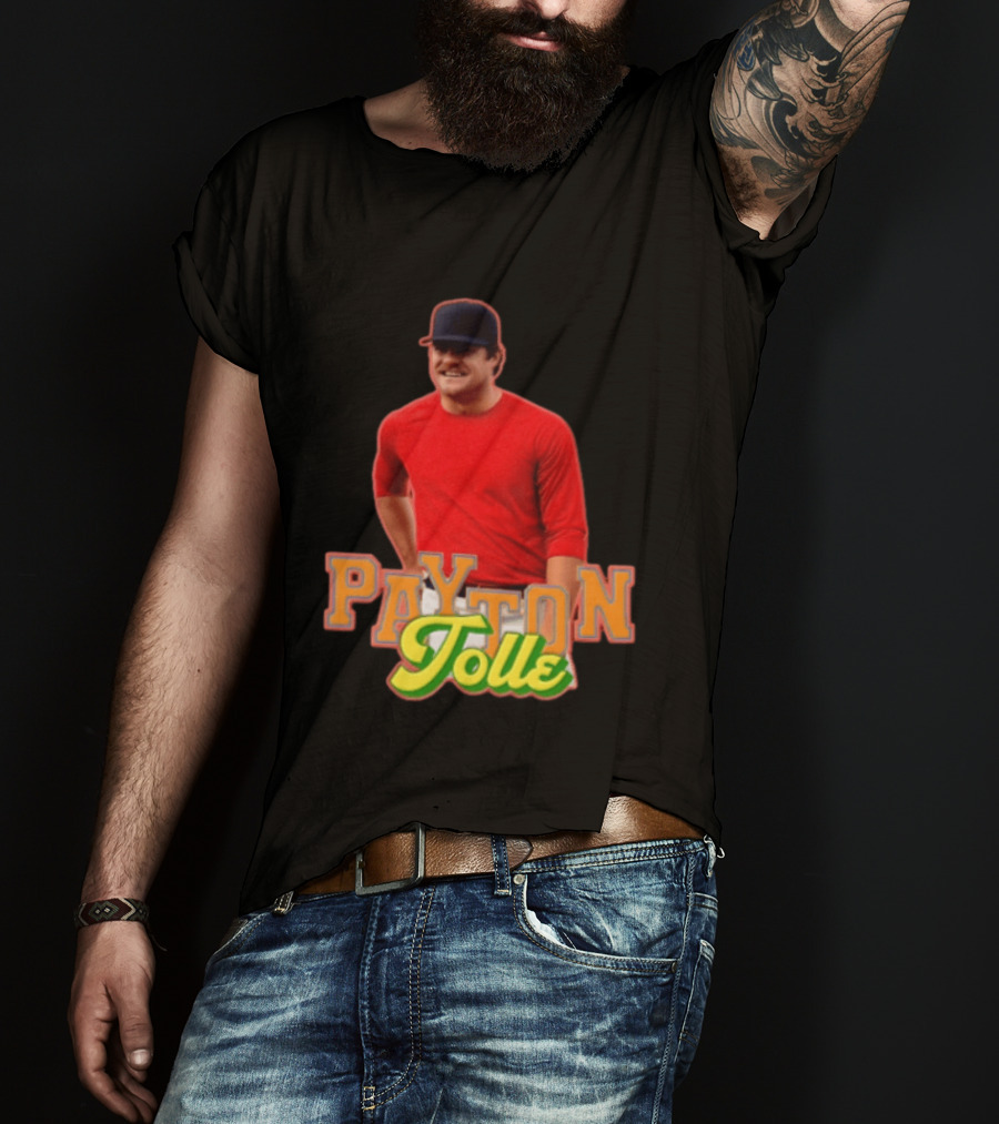 Payton Tolle Smiling Wearing Red With Baseball Cap T-Shirt