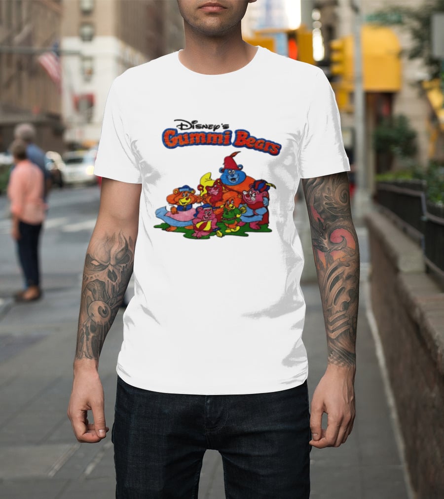 Disney's Gummi Bears 1985 Colorful Group Of Five Characters T-Shirt