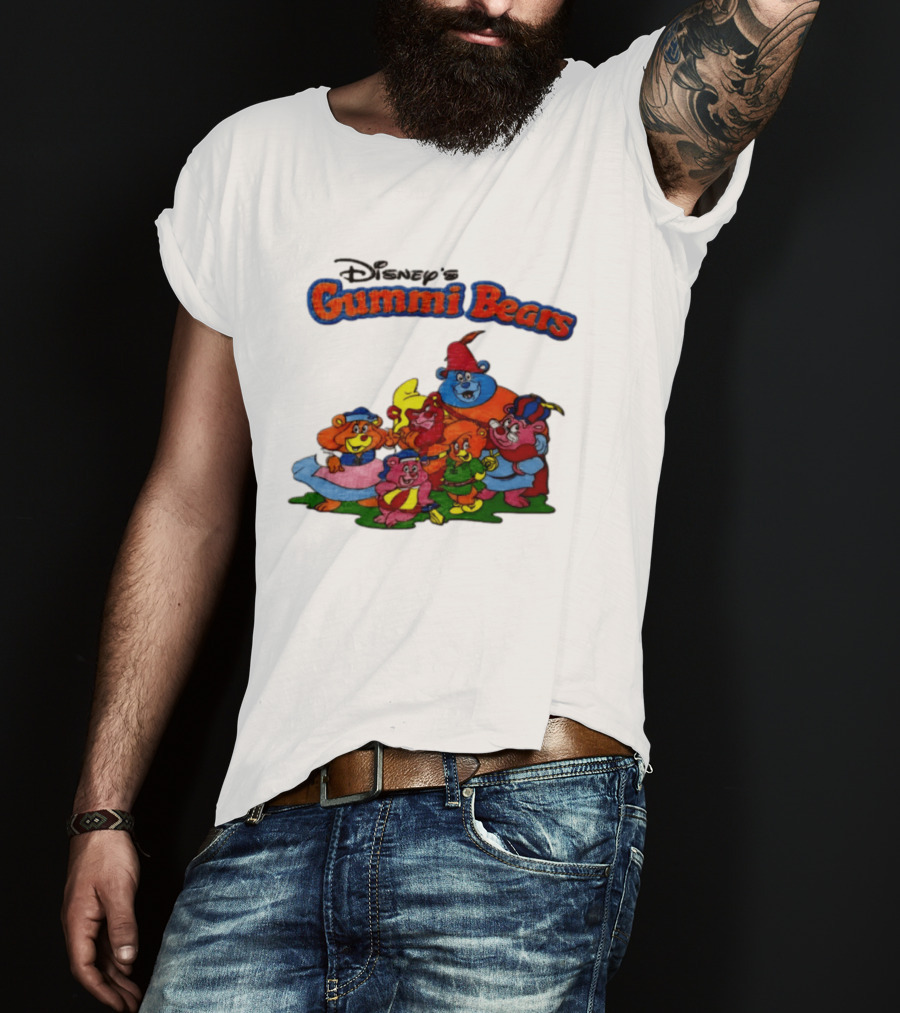 Disney's Gummi Bears 1985 Colorful Group Of Five Characters T-Shirt
