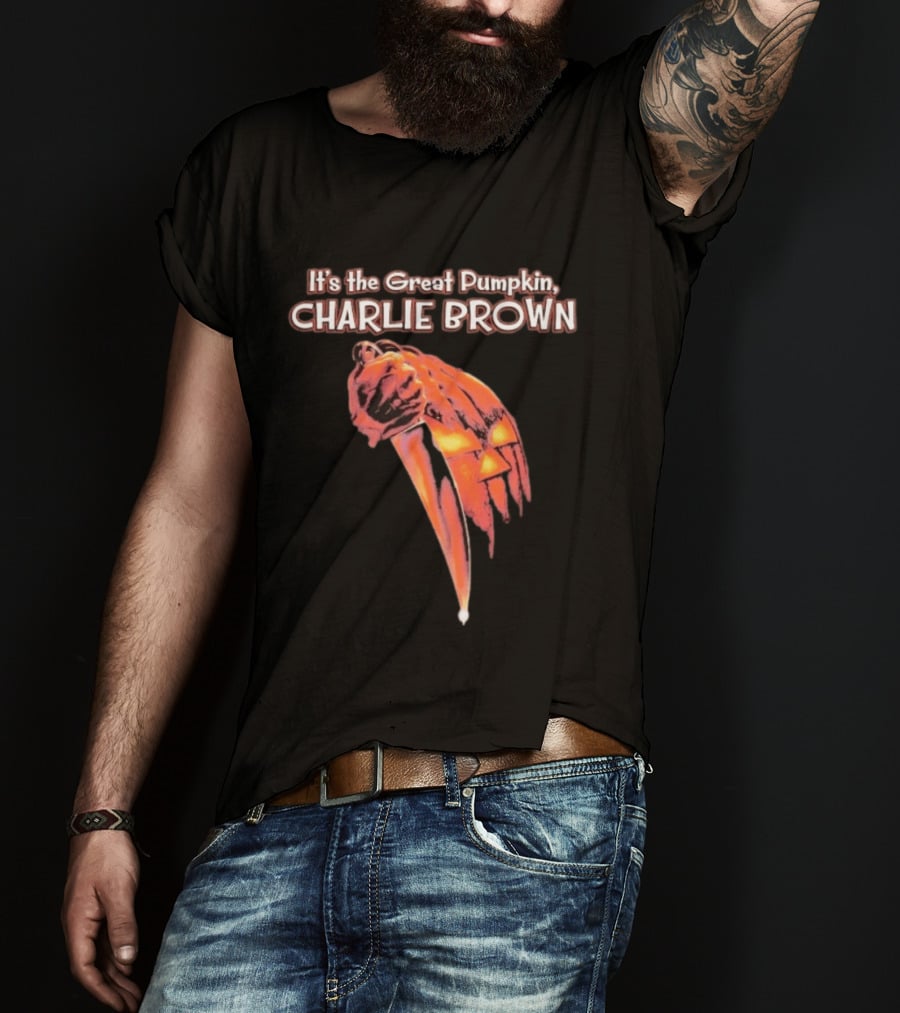 It's The Great Pumpkin Charlie Brown Horror Slasher T-Shirt