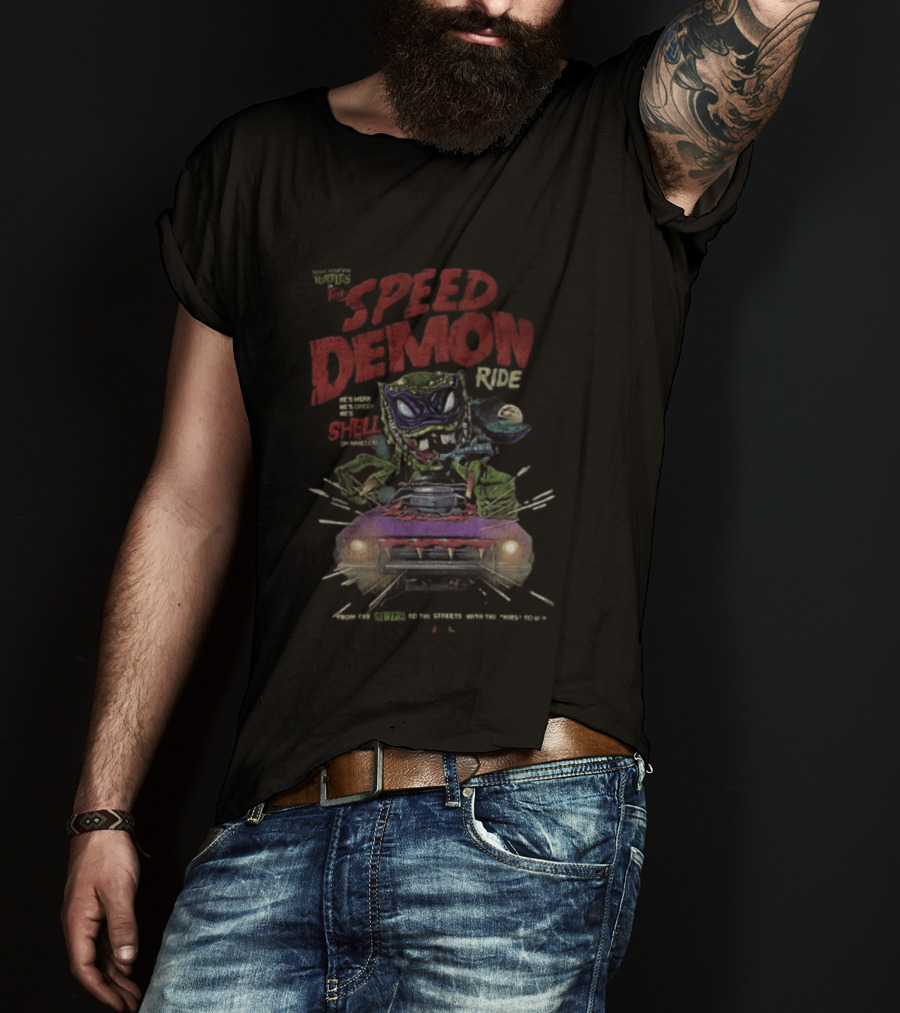 Welcome To The Speed Demon Ride Shell Daredevil Thrills T-Shirt