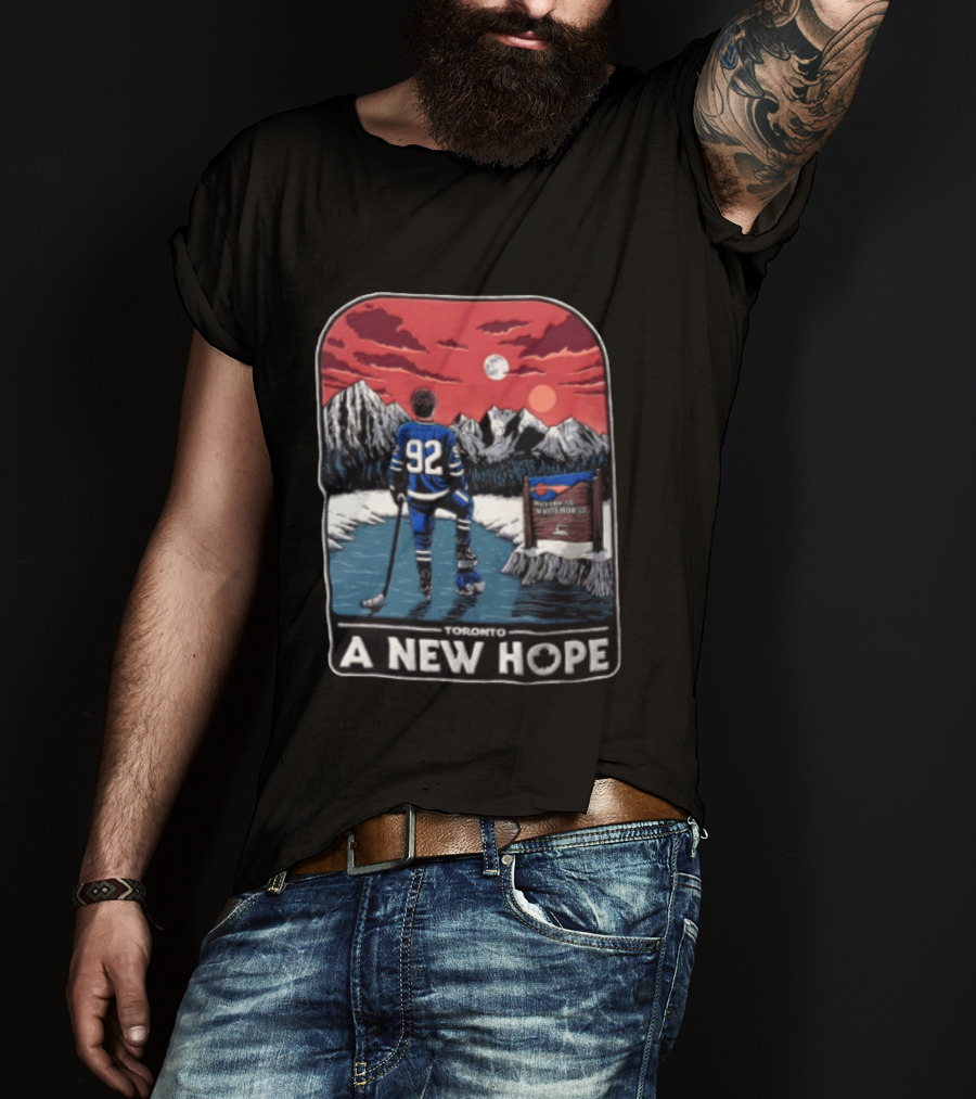 Toronto A New Hope 92 NHL Hockey Sunset Mountain Scene T-Shirt