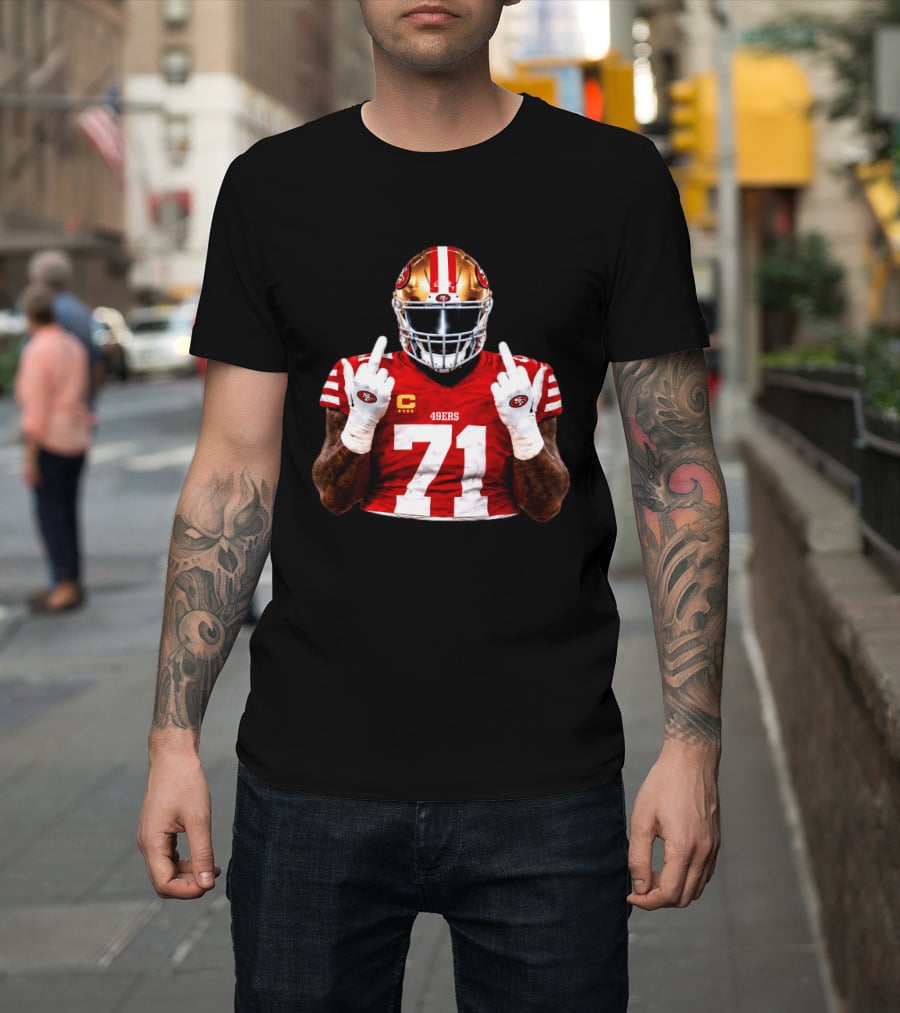 Trent Williams San Francisco 49ers 71 Middle Finger Gesture NFL T-Shirt