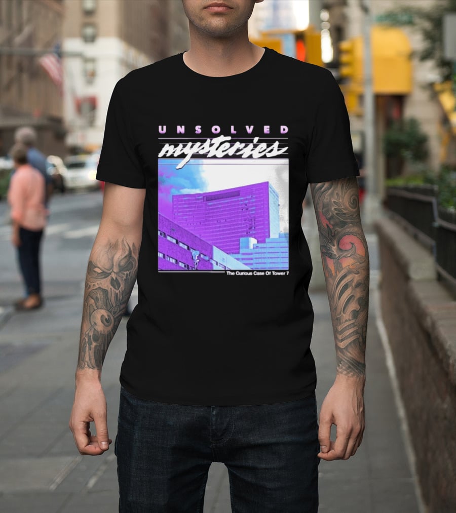 Unsolved Mysteries The Curious Case Of Tower 7 Retro Building T-Shirt