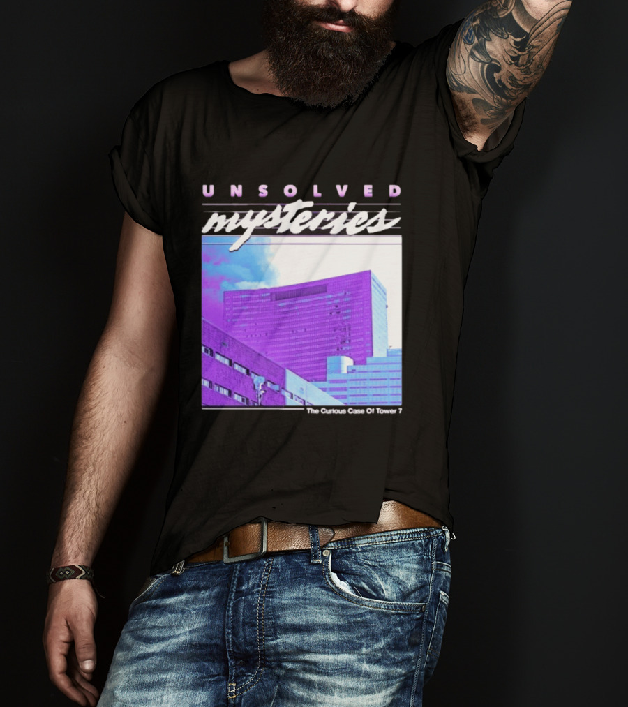Unsolved Mysteries The Curious Case Of Tower 7 Retro Building T-Shirt