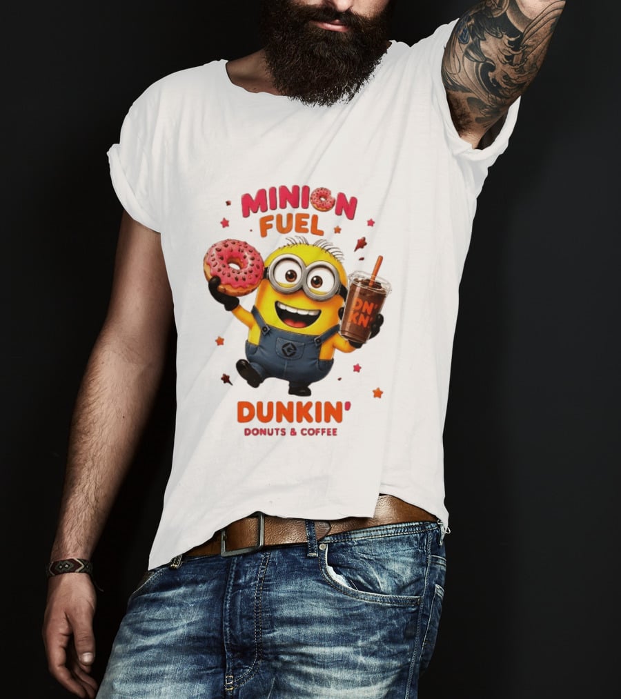 Minion Fuel Dunkin' Donuts Coffee Minions Donut Drink T-Shirt