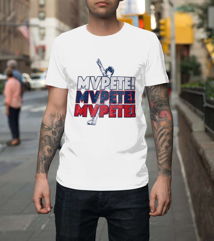 Pete Alonso New York Mets MLB Mvpete The Players Baseball T-Shirt