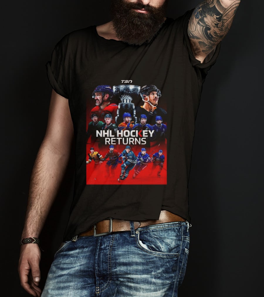 TSN NHL Hockey Returns 2026 2027 Featuring Star Players And Stanley Cup T-Shirt