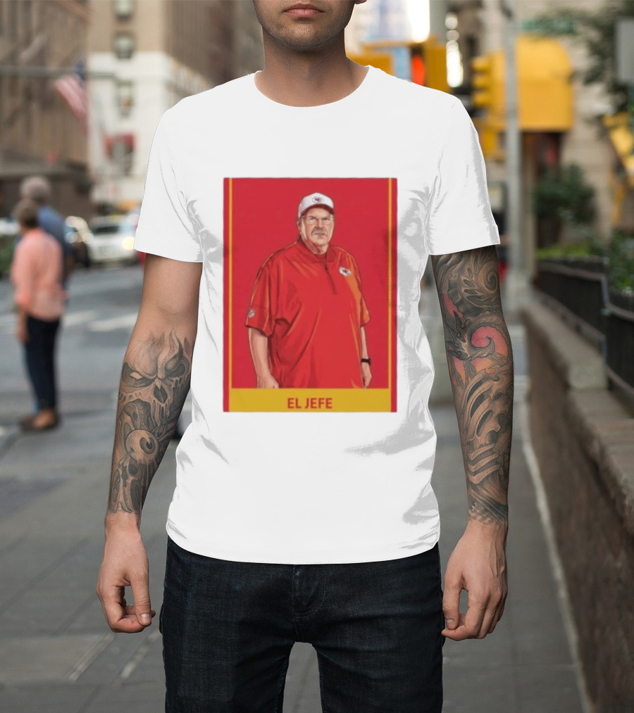 Andy Reid El Jefe Kansas City Chiefs Coach Red Chiefs T-Shirt