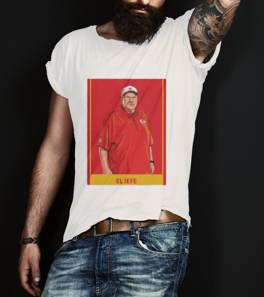 Andy Reid El Jefe Kansas City Chiefs Coach Red Chiefs T-Shirt