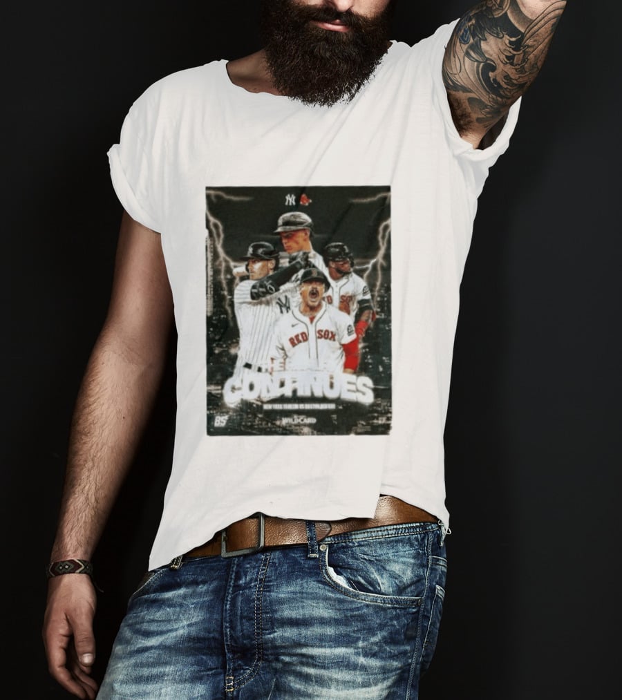 Boston Red Sox Vs New York Yankees 2026 Wildcard Rivalry Continues T-Shirt