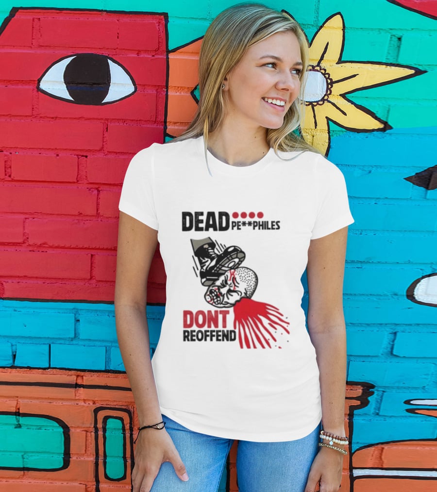 Dead Pedophiles Vigilante Justice Graphic Don't Reoffend T-Shirt