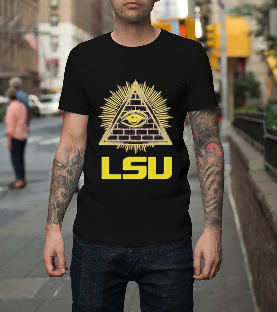 LSU Illuminati Eye Pyramid Tigers Louisiana State University T-Shirt