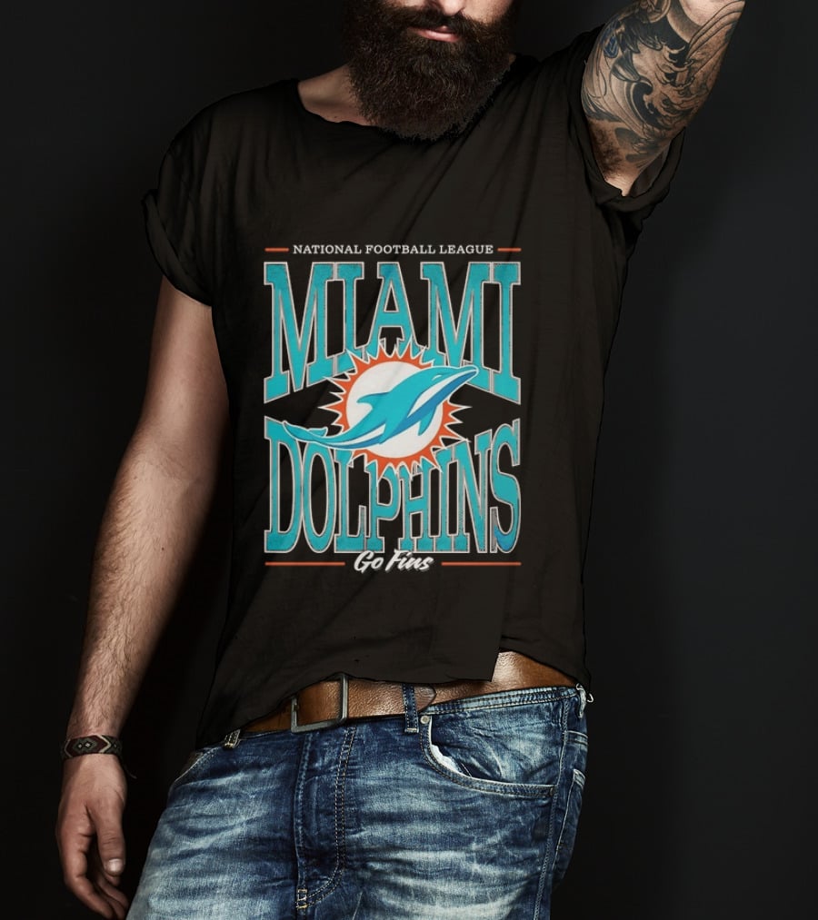 National Football League Miami Dolphins Go Fins T-Shirt