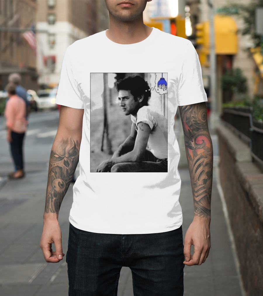 Jack White Hollywood Palladium Los Angeles CA Mon September 28th 2026 Contemplative Man With Blue Thinking Cloud T-Shirt