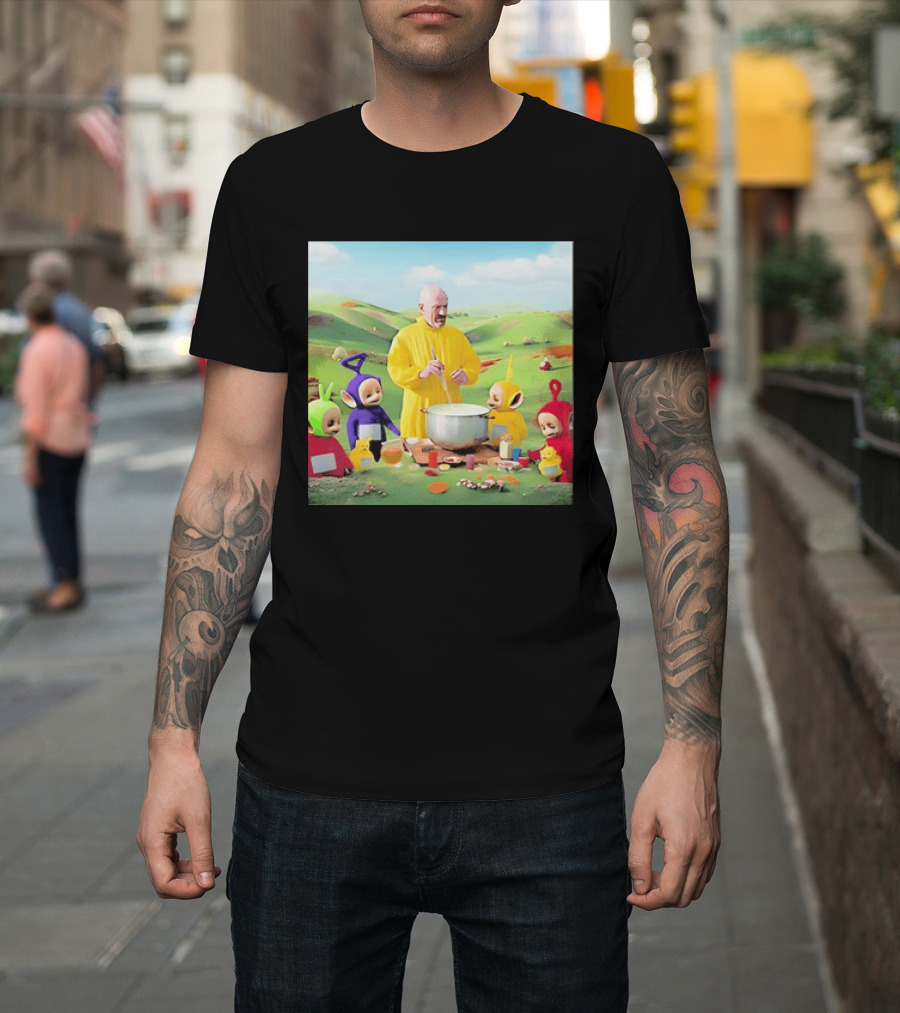 Breaking Bad Walter White Cooking With Teletubbies Scene T-Shirt