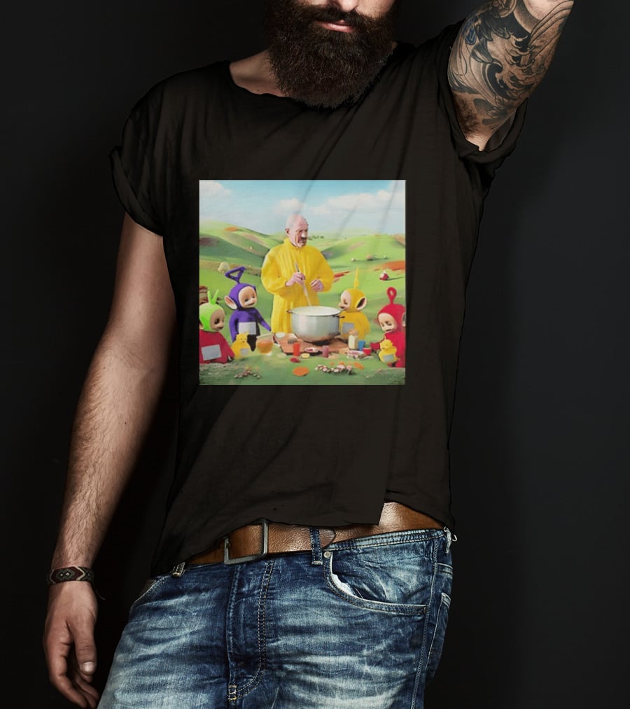 Breaking Bad Walter White Cooking With Teletubbies Scene T-Shirt