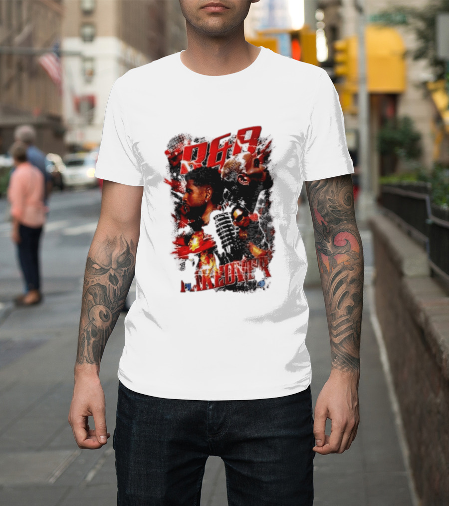 Usher Chris Brown R&B Takeover Singing Lightning Collage T-Shirt