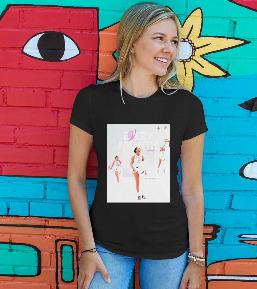 A'ja Wilson Las Vegas Aces Player Of Every Month Basketball Star T-Shirt