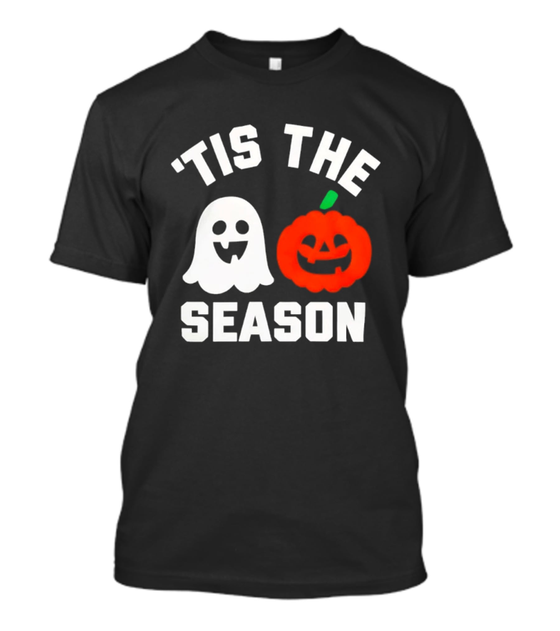 Tis The Season Ghost And Pumpkin Halloween T-Shirt