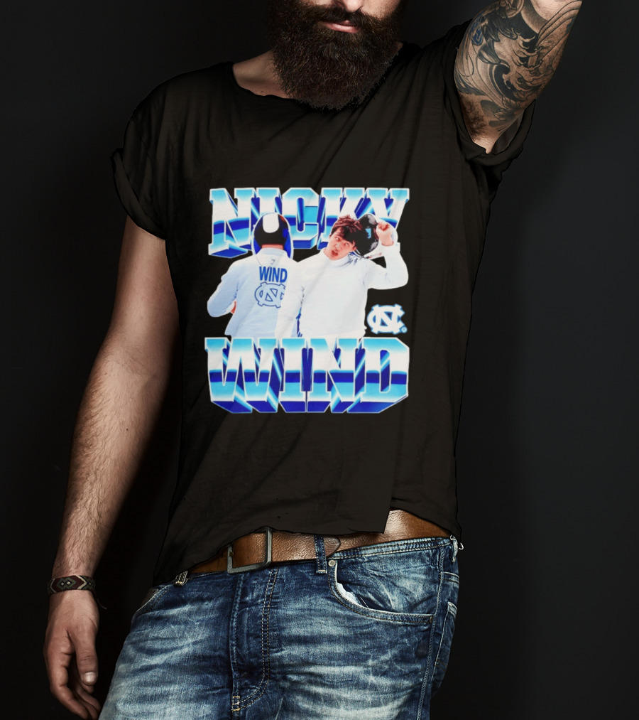 Nicky Wind North Carolina Fencing UNC Tar Heels T-Shirt