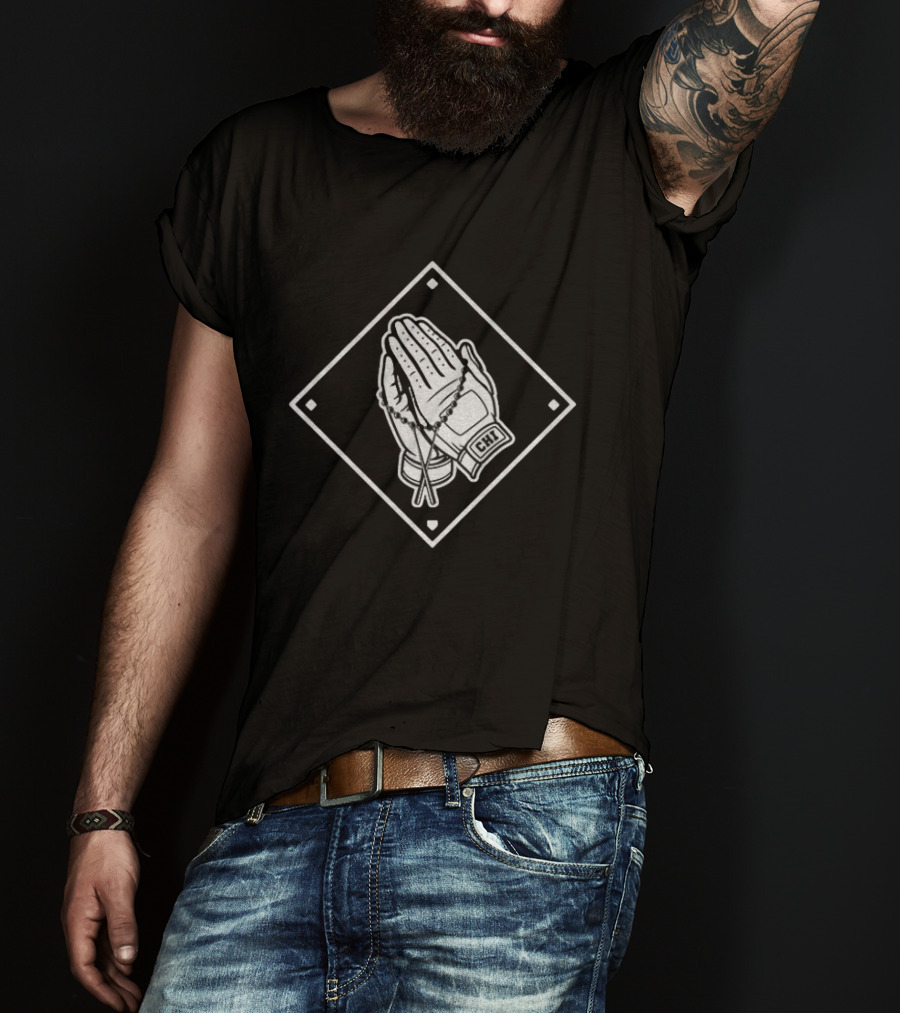Chicago White Sox CHI Prayer Hands Baseball Glove Blessed T-Shirt
