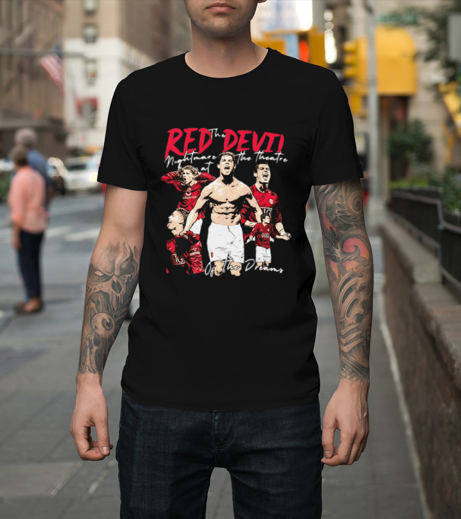 Red Devil Cristiano Ronaldo Manchester United Theatre Of Dreams T-Shirt