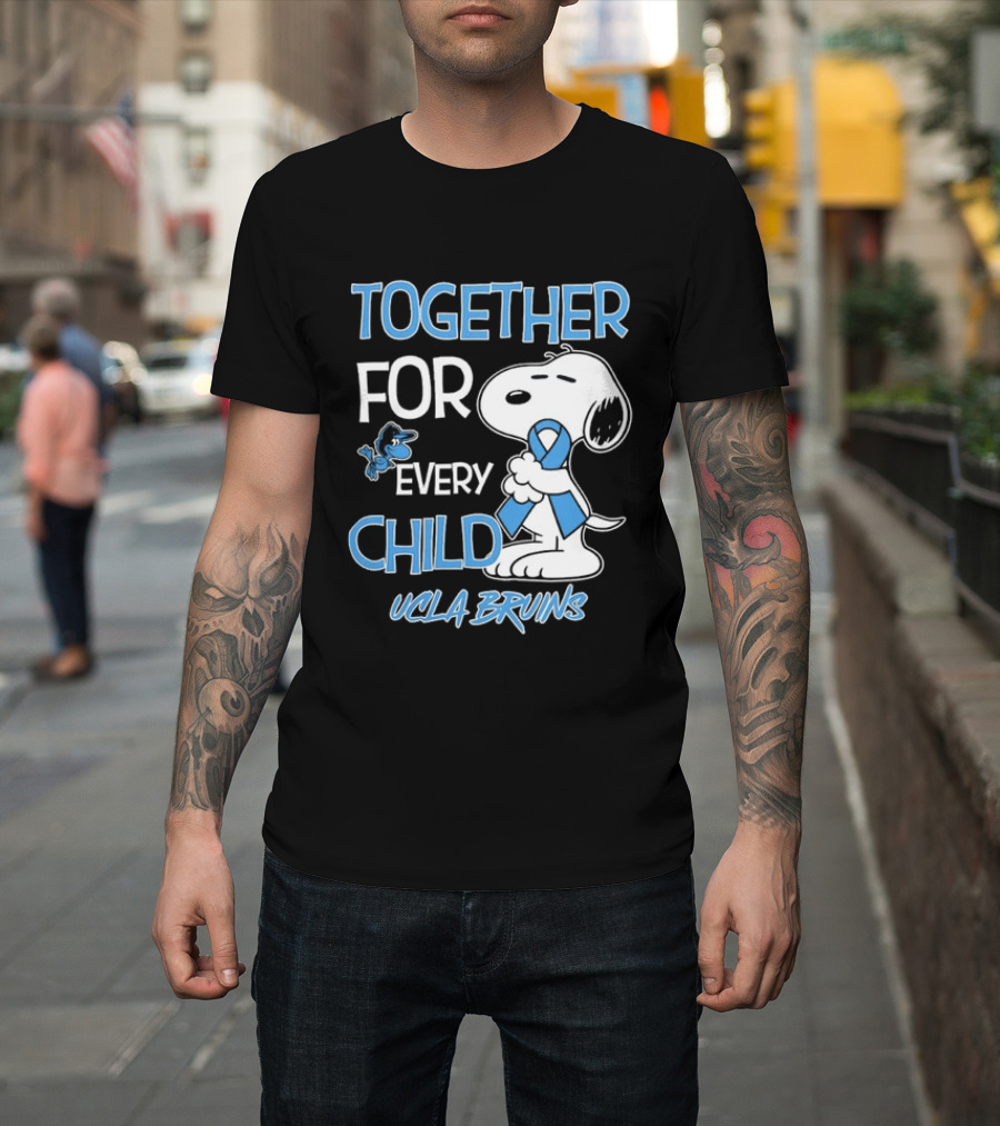 TOGETHER FOR EVERY CHILD Snoopy UCLA Bruins T-Shirt