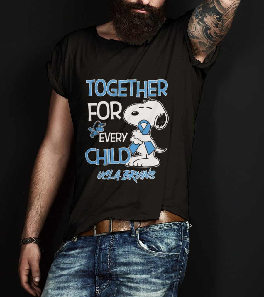 TOGETHER FOR EVERY CHILD Snoopy UCLA Bruins T-Shirt