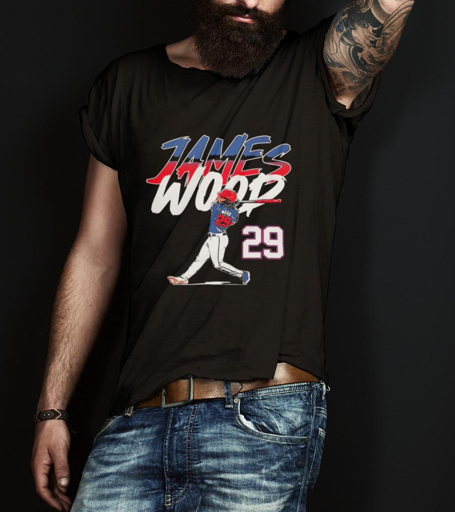 James Wood 29 Washington Nationals Baseball Player T-Shirt