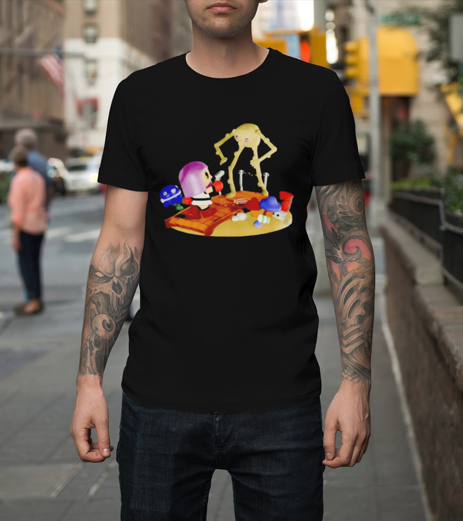 Little Mac Vs Yellow Devil Punch Out Nostalgic Battle Scene T-Shirt