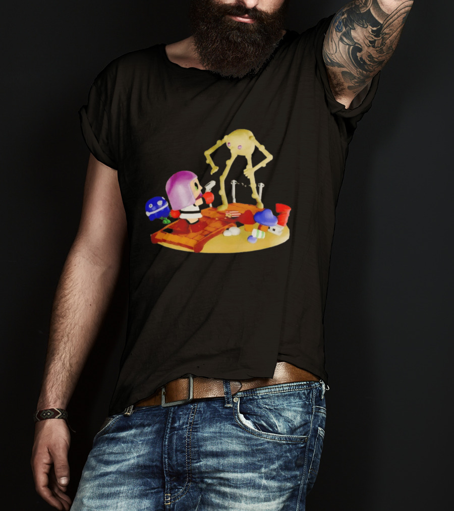 Little Mac Vs Yellow Devil Punch Out Nostalgic Battle Scene T-Shirt
