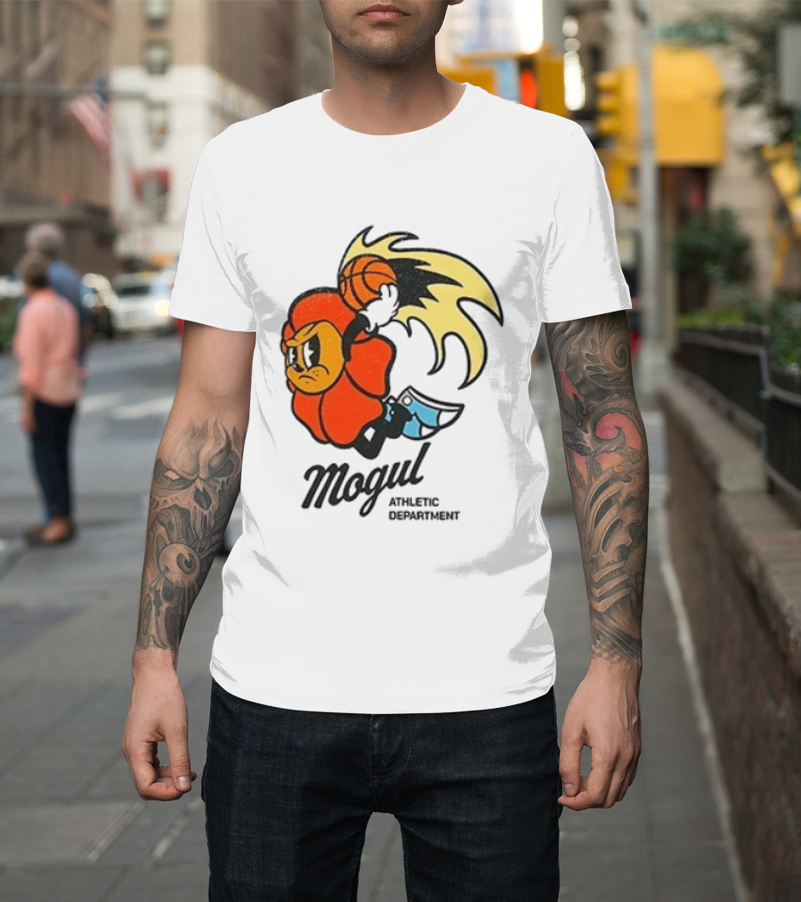 Mogul Athletic Department Dunking Character Basketball T-Shirt