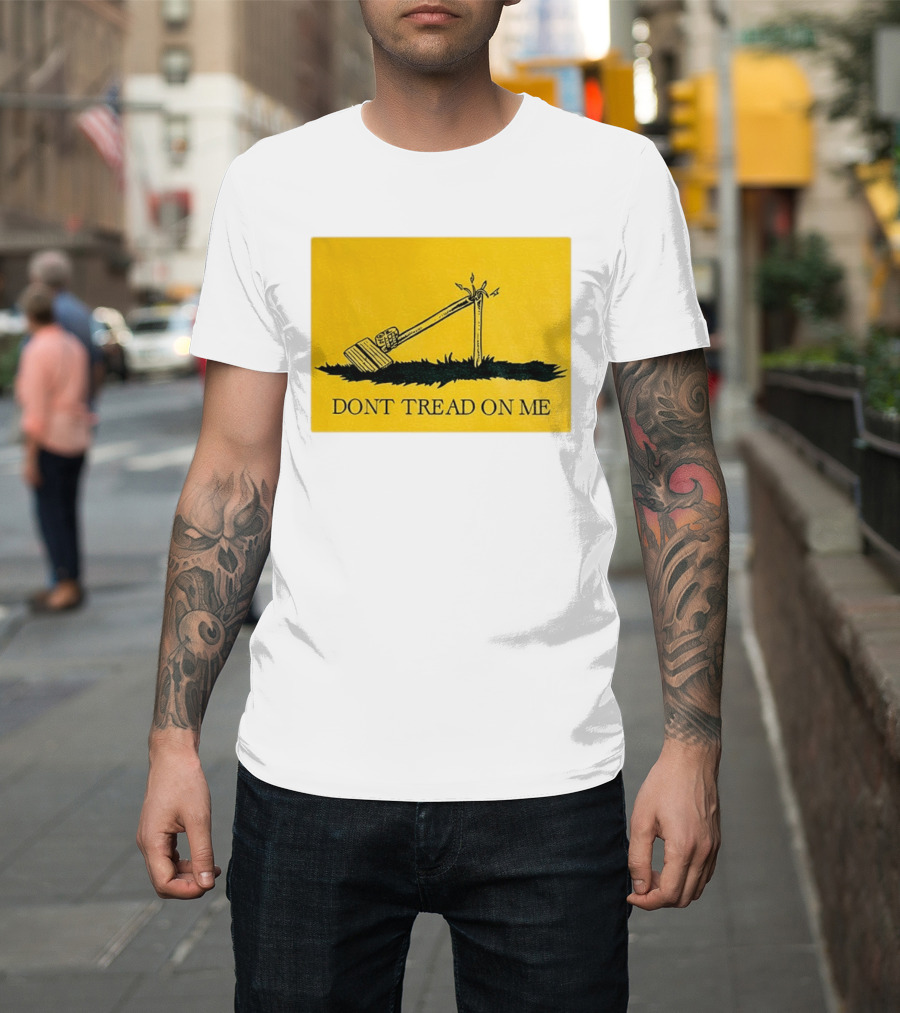 Destroyed Flock Camera Don't Tread On Me T-Shirt