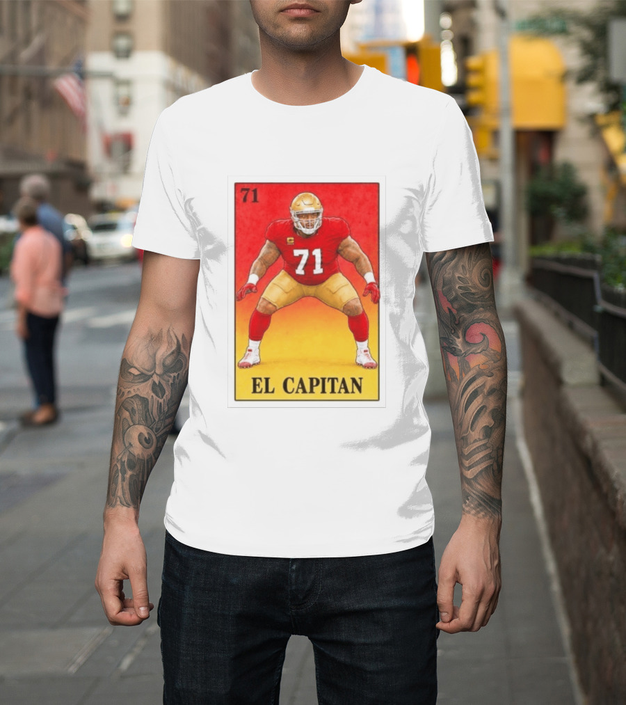 San Francisco 49ers 71 El Capitan Loteria Card NFL Football T-Shirt
