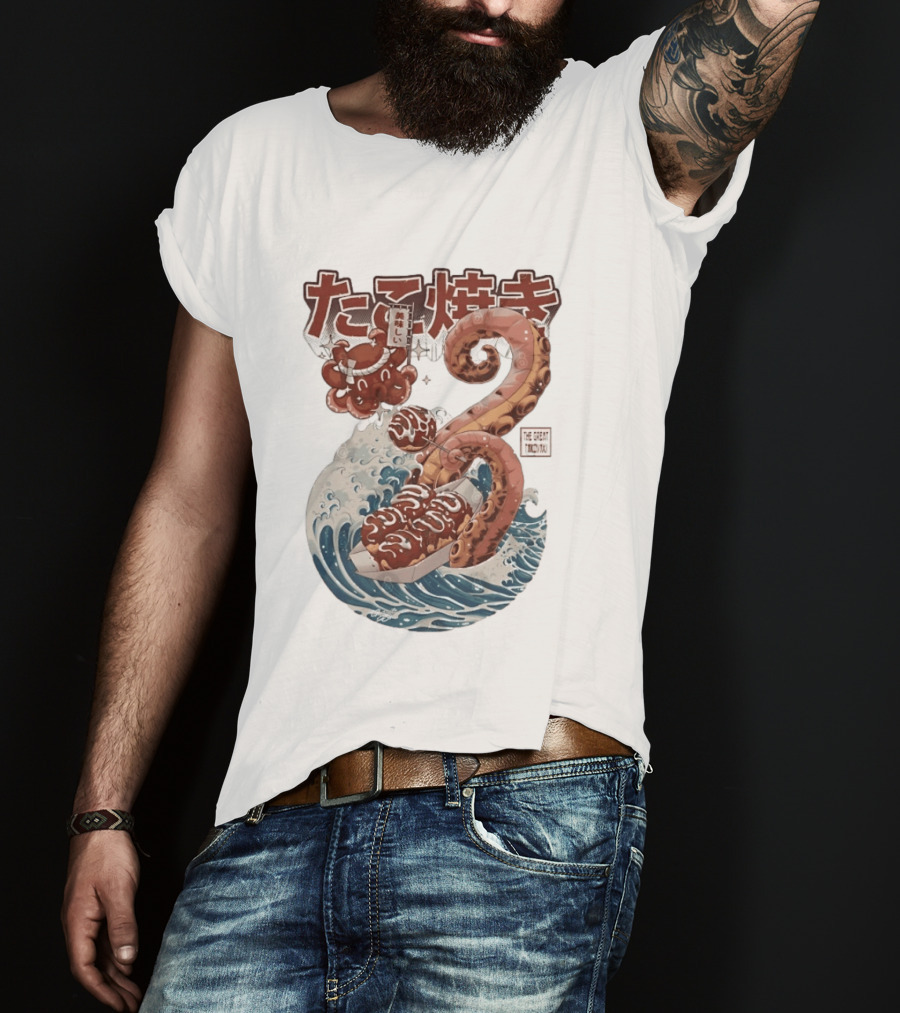 Takoyaki Japanese Street Food Octopus The Great TakoYaki T-Shirt
