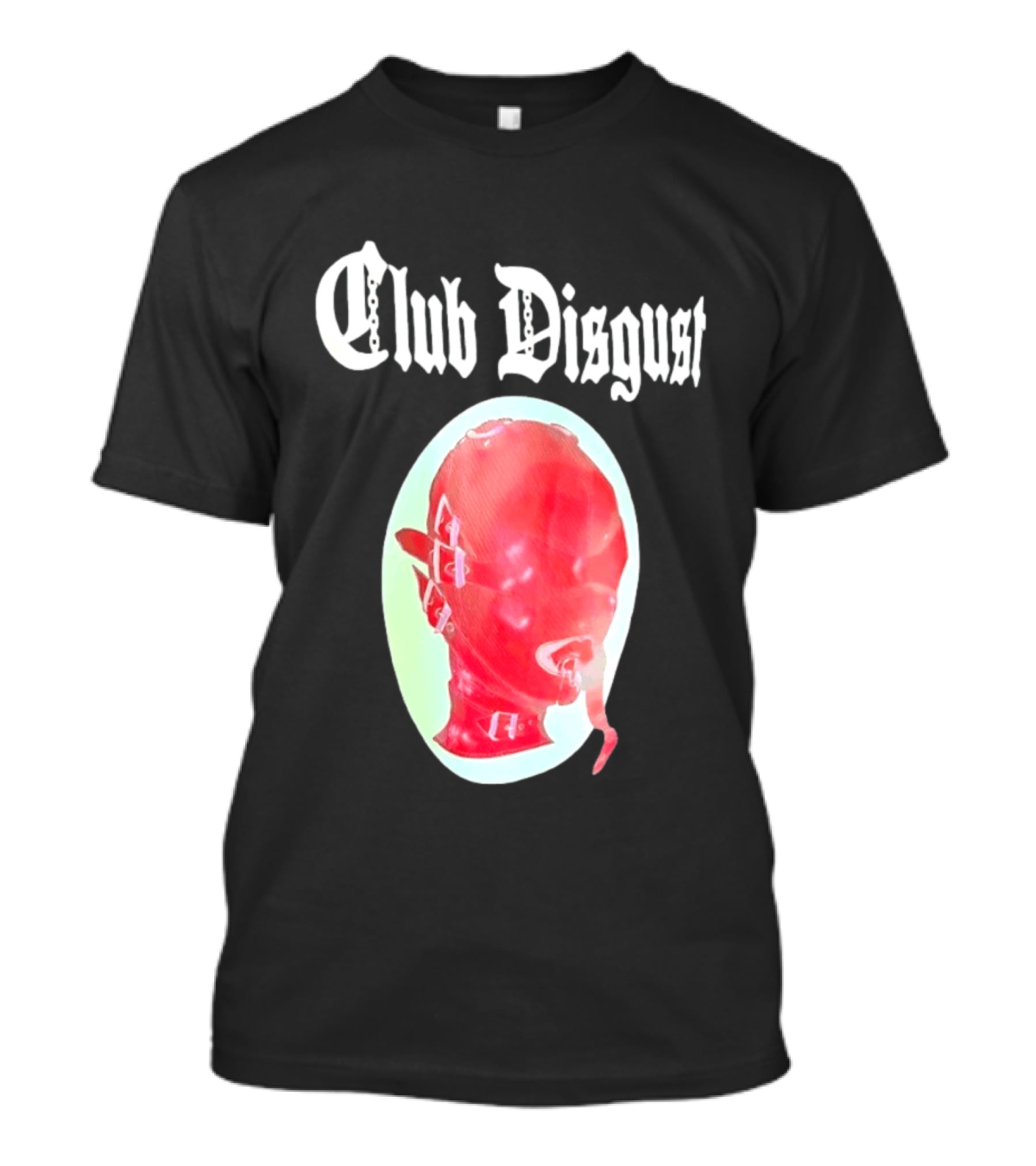 Club Disgust Red Mask Fetish Aesthetic Goth Fashion T-Shirt