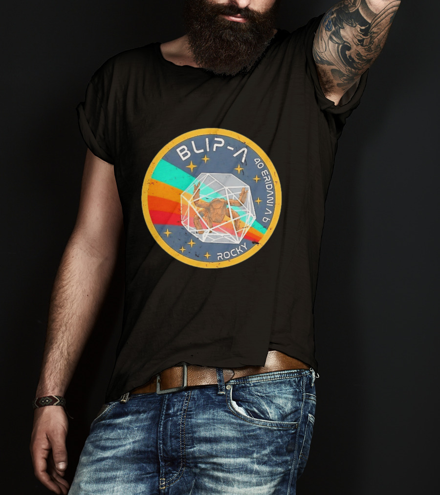 Blip A 40 Eridani A B Rocky Project Hail Mary Distressed Retro Astronaut T-Shirt