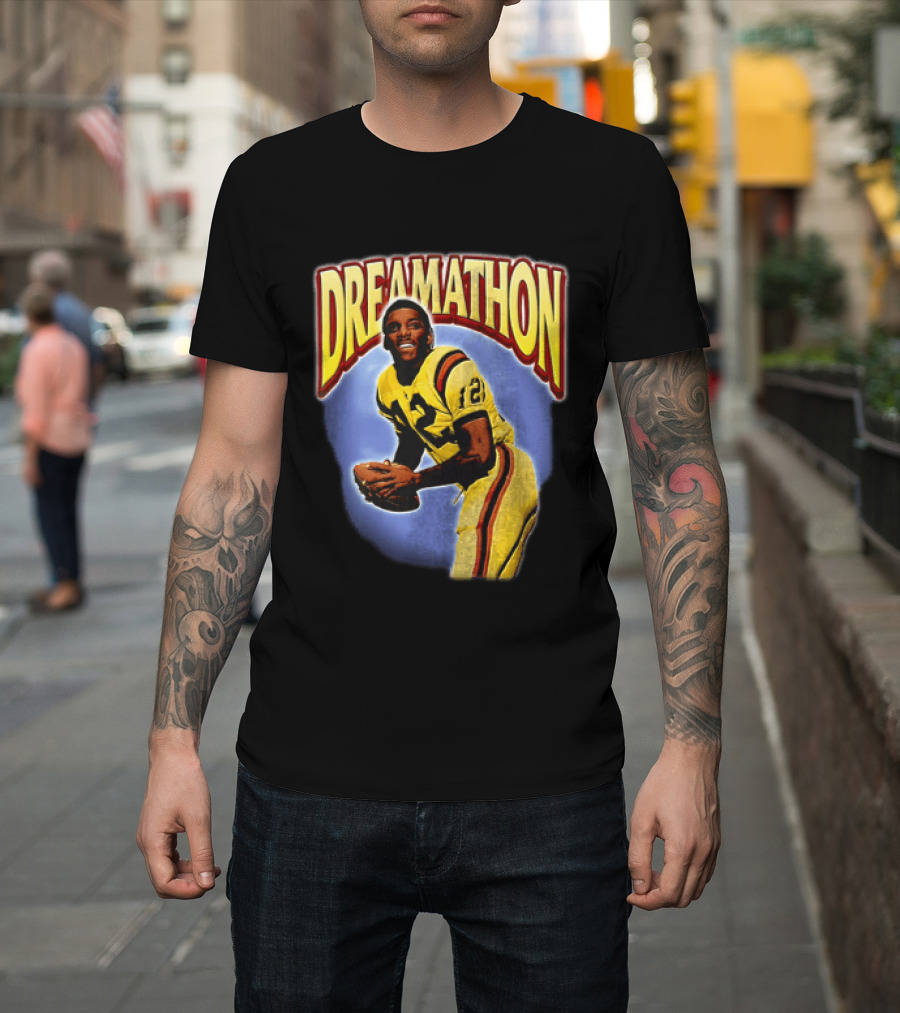 Doug Williams Dreamathon Black Knights 12 Throwing Football T-Shirt