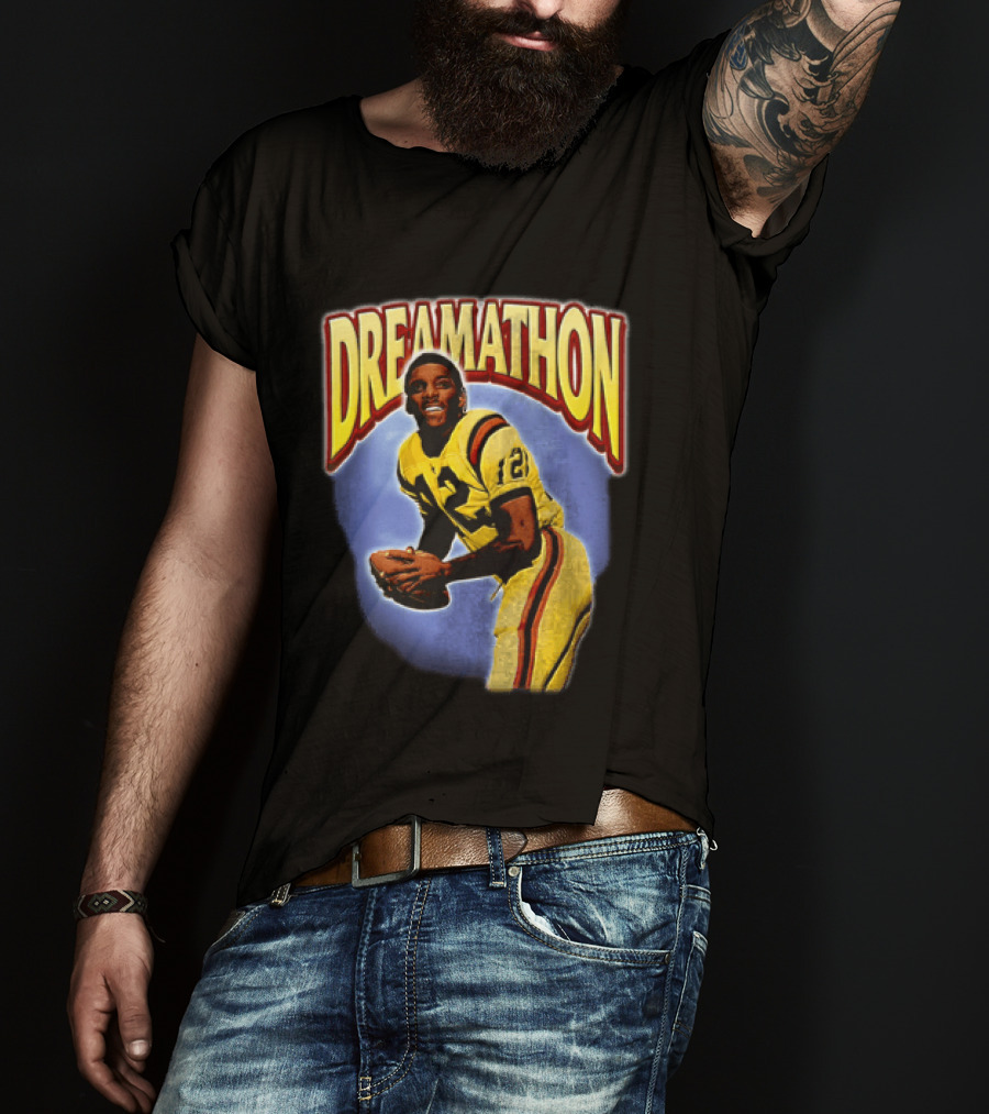 Doug Williams Dreamathon Black Knights 12 Throwing Football T-Shirt