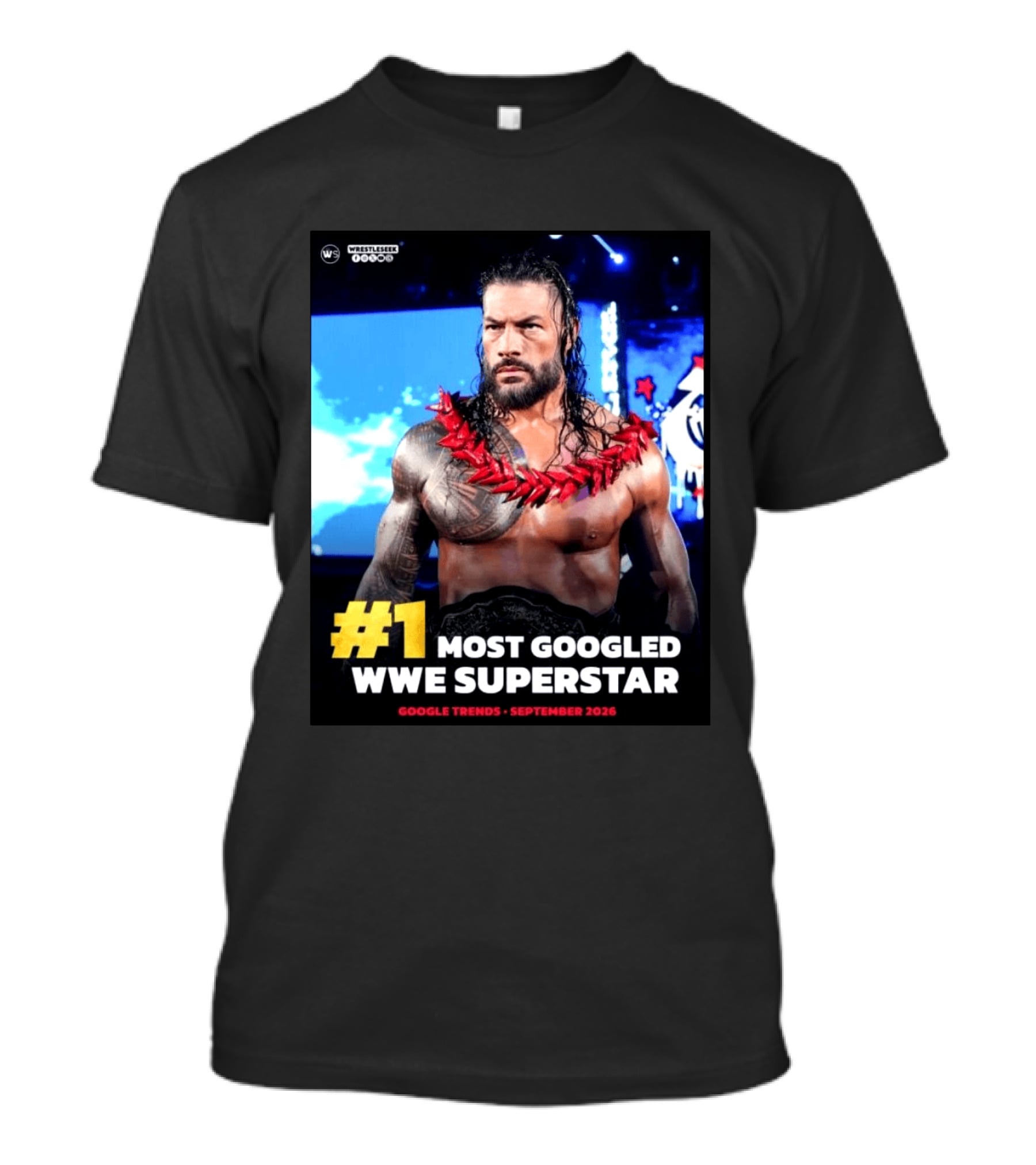 #1 Most Googled WWE Superstar Google Trends September 2026 T-Shirt