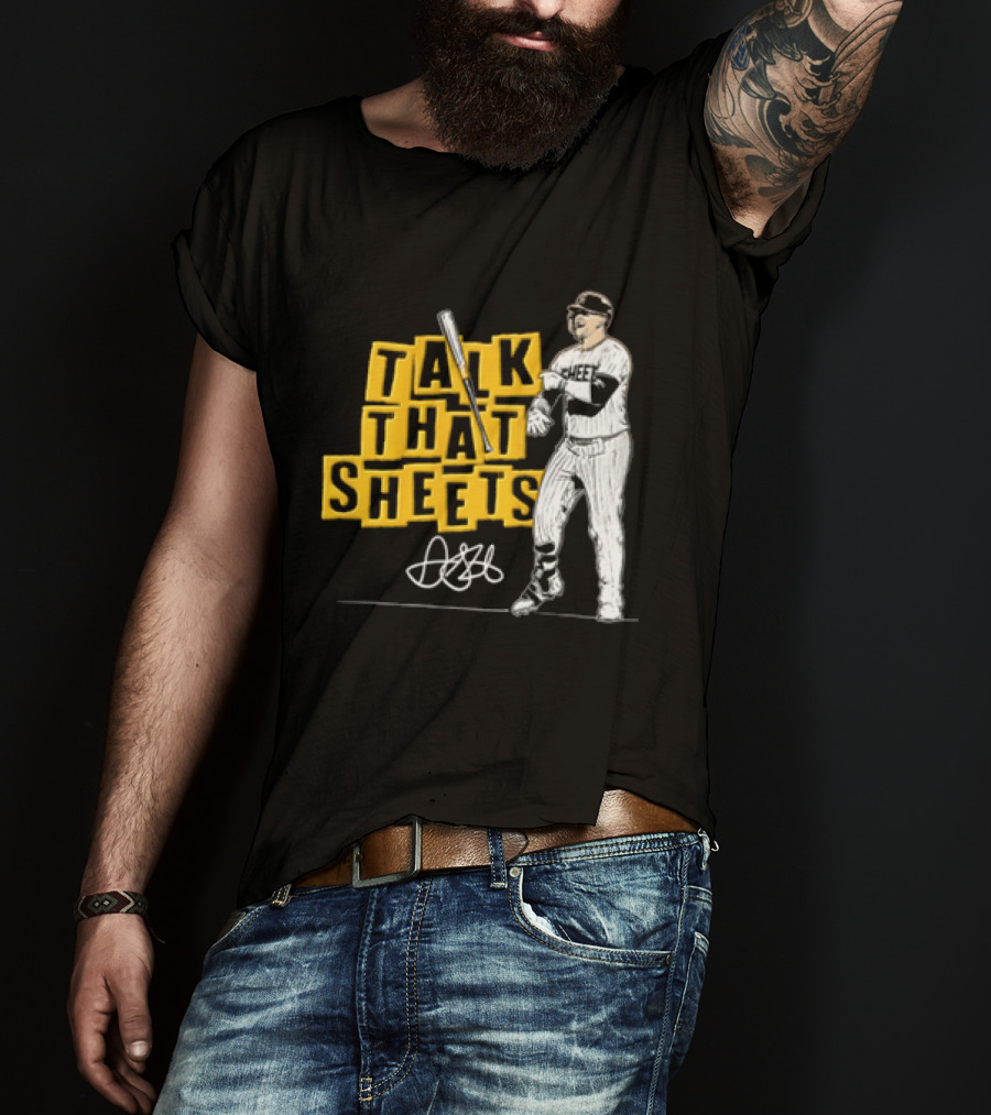 San Diego Padres Fernando Tatis Jr Talk That Sheets Baseball Player Batting Pose 23 T-Shirt