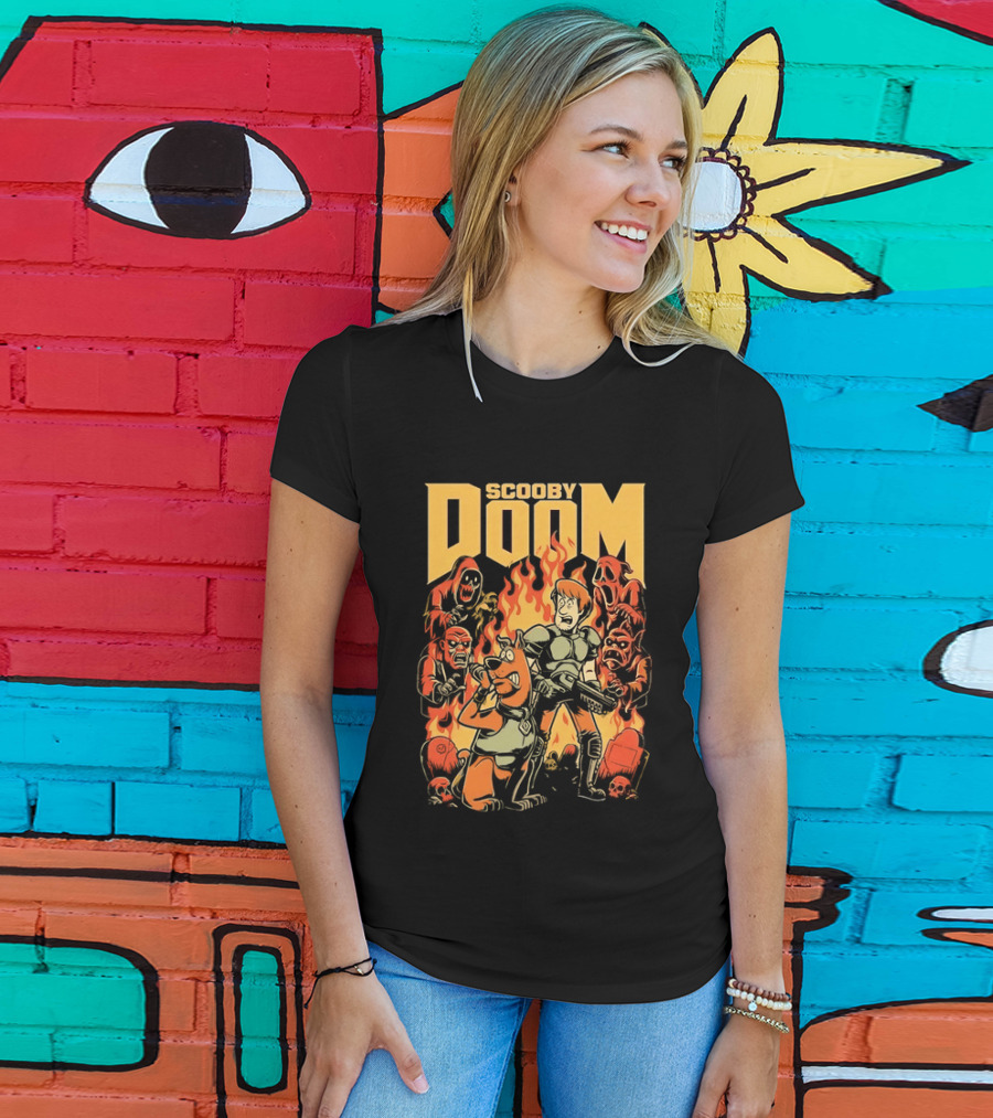 Scooby Doom Shaggy And Scooby Doo Fiery Adventure T-Shirt