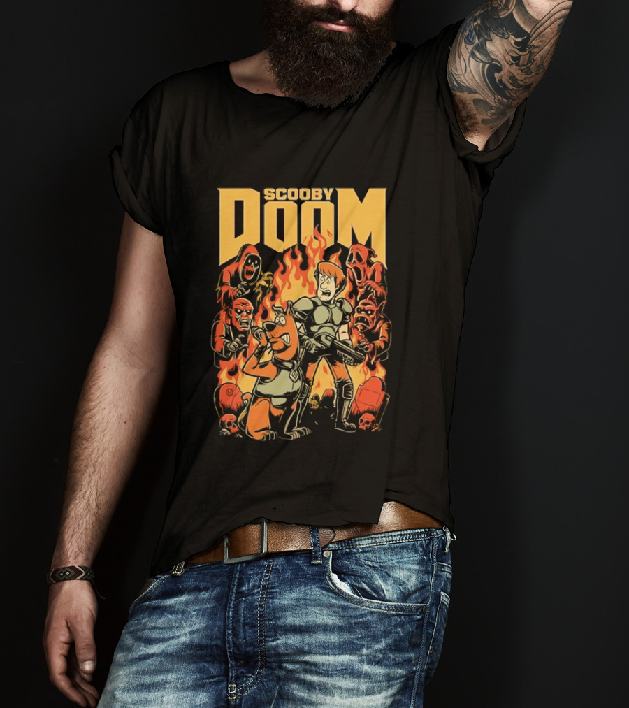 Scooby Doom Shaggy And Scooby Doo Fiery Adventure T-Shirt