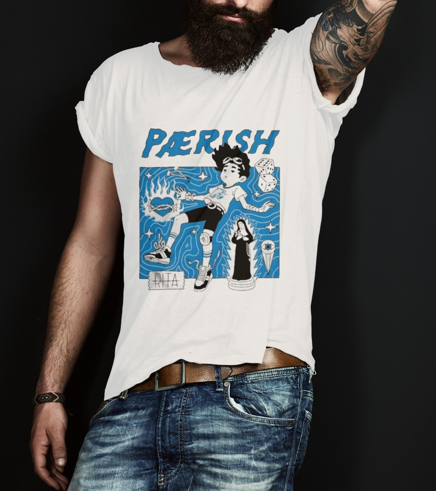Paerish Escaping The Vapour Clouds Rita Dice Nun Statue T-Shirt