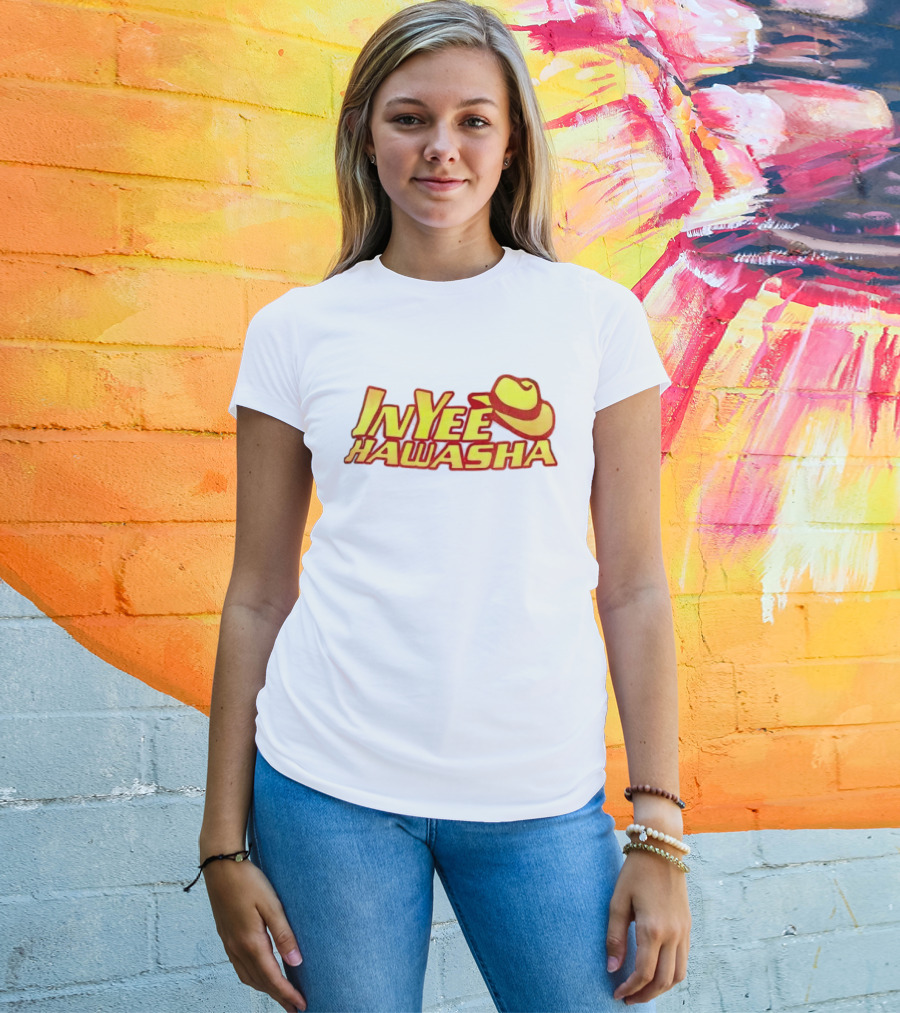 Inyee Hawasha Yellow Red Cowboy Hat T-Shirt
