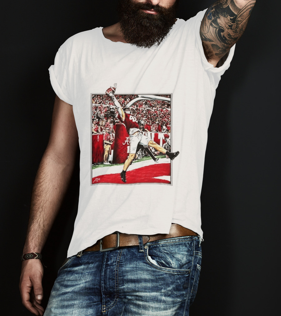 Josh Jacobs Alabama Football Touchdown Celebration T-Shirt