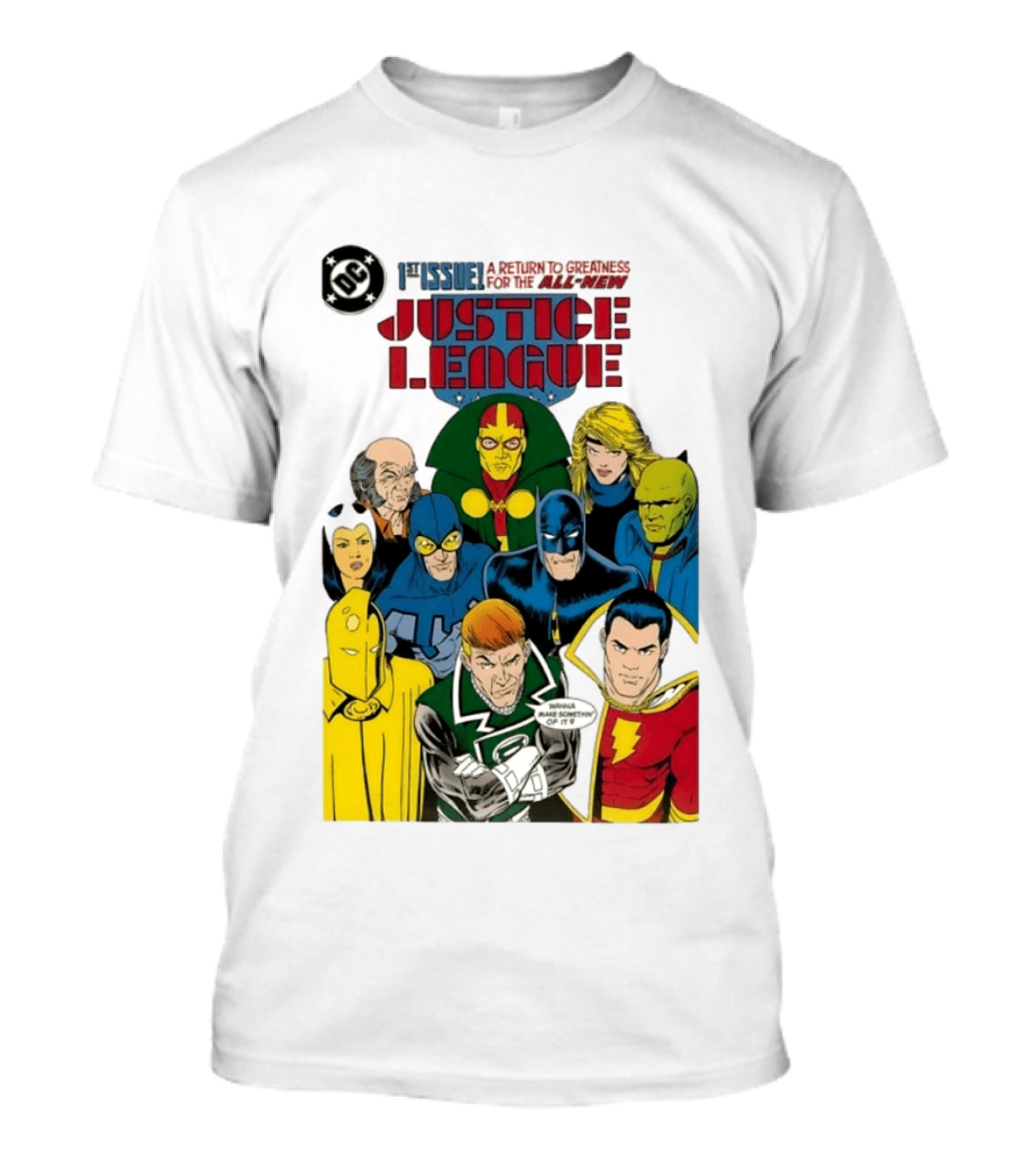 Justice League 1st Issue A Return To Greatness DC Comics Icons Bold Cover T-Shirt
