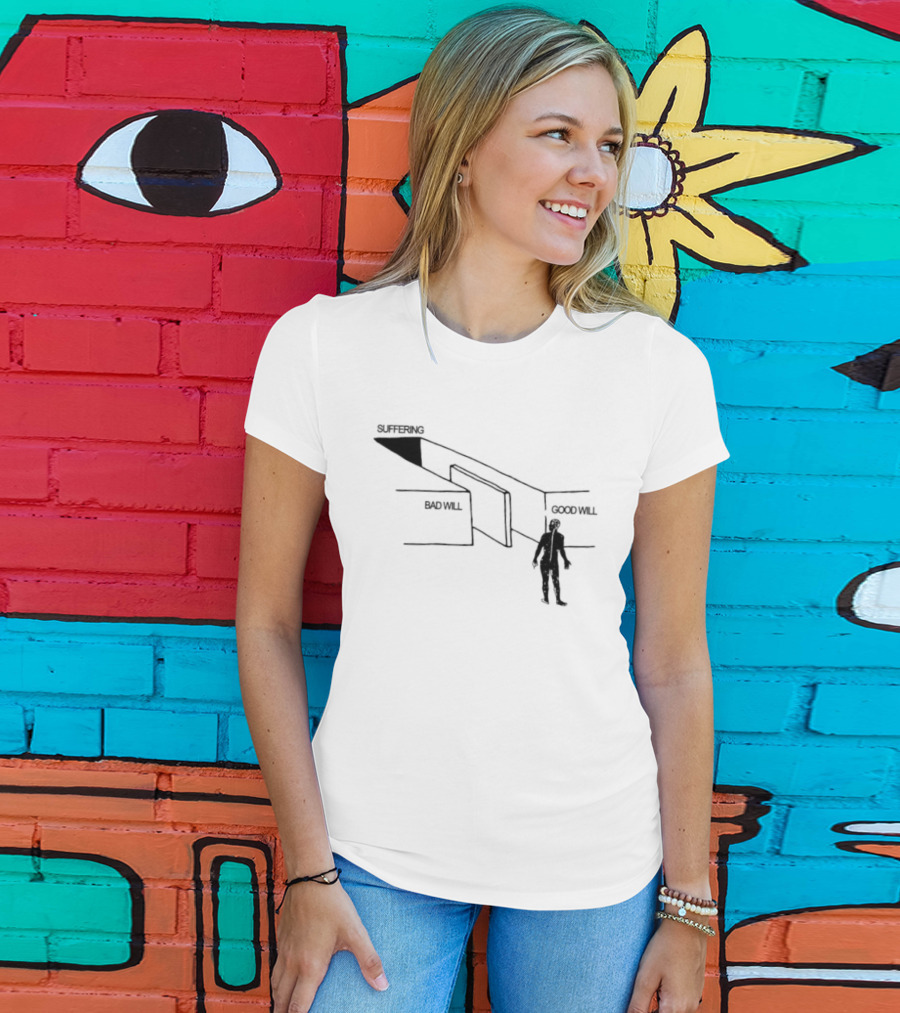 Suffering Between Material Will And Spiritual Will Perception Journey T-Shirt